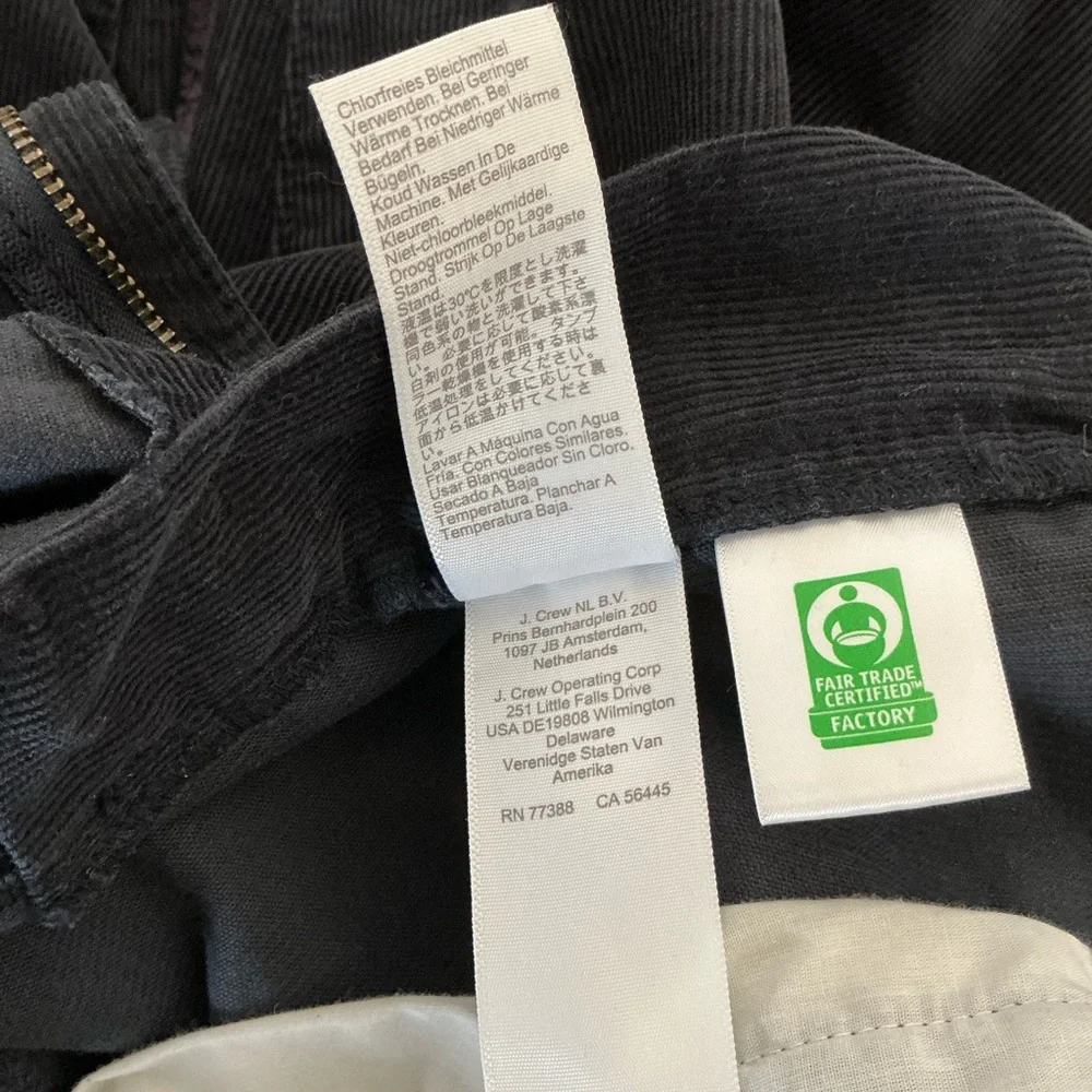 J. Crew Straight Fit Corduroy Pant
